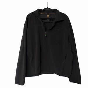 Timberland Black Quarter Zip Fleece Pullover Jacket